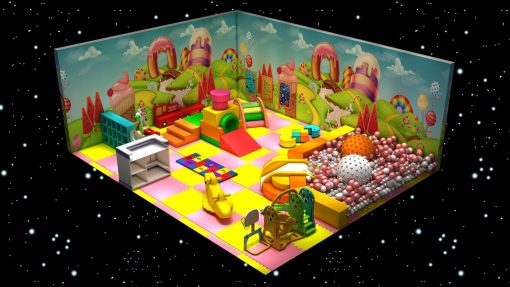 Compact Candy Themed Playground