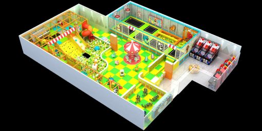 Animal Adventure Trampoline Playpark