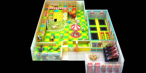 Trampoline Carnival Arcade Combo Zone
