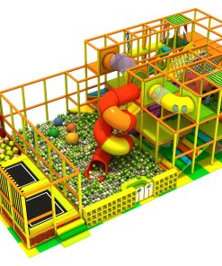 Dual Spiral Slide Indoor Play Center
