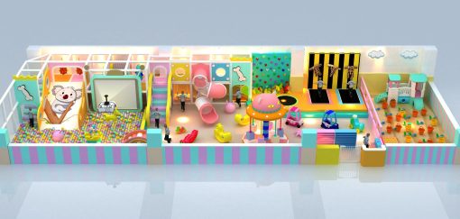Multi-Activity Indoor Playground with Trampoline