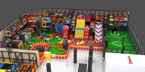 Sports-Themed-Obstacle-Indoor-Playground